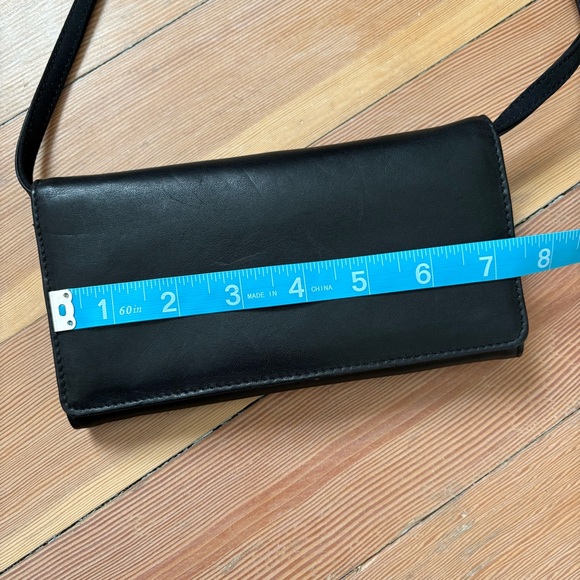 Vintage Eddie Bauer Leather Mini Crossbody Wallet Purse - Picture 6 of 8